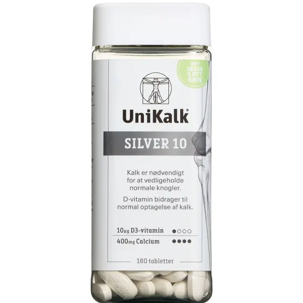 Unikalk Silver Tabletter (180 stk.)