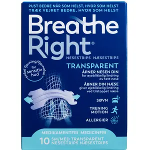 Breathe Right Næsestrips (10 stk)