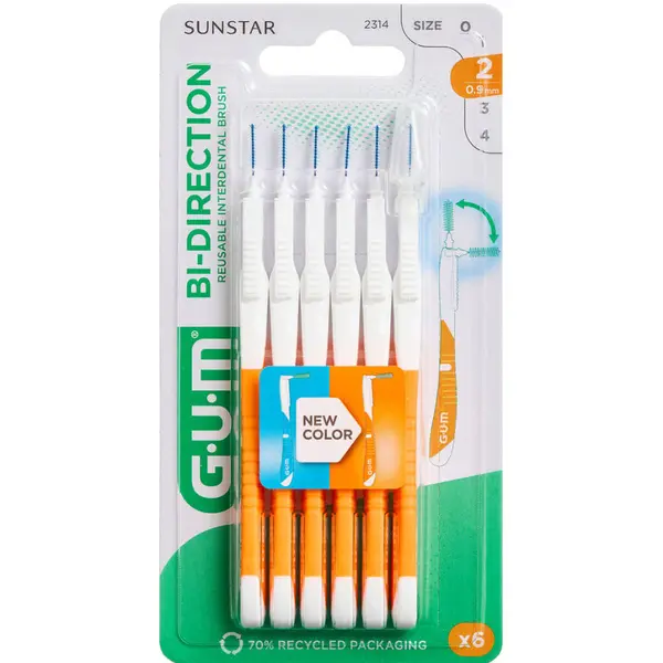GUM Bi-Direction Mellemrumsbørster (0,9 mm)