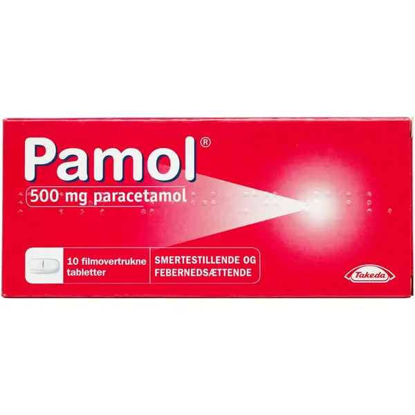 Pamol 500 mg 10 stk