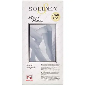 Solidea Relax Unisex Therapeutic Strømpe (L+/sort/lukket)