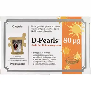 D-Pearls kapsler (80 mikrogram)