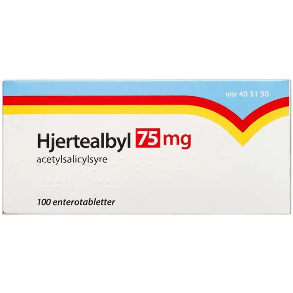 Hjertealbyl 75 mg 100 stk