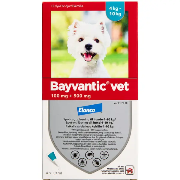 Bayvantic Vet. Opløsning Hunde 4-10 kg