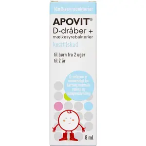 Apovit D-dråber + Mælkesyrebakterier (8 ml)
