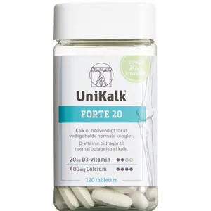 Unikalk Forte 20 120 stk