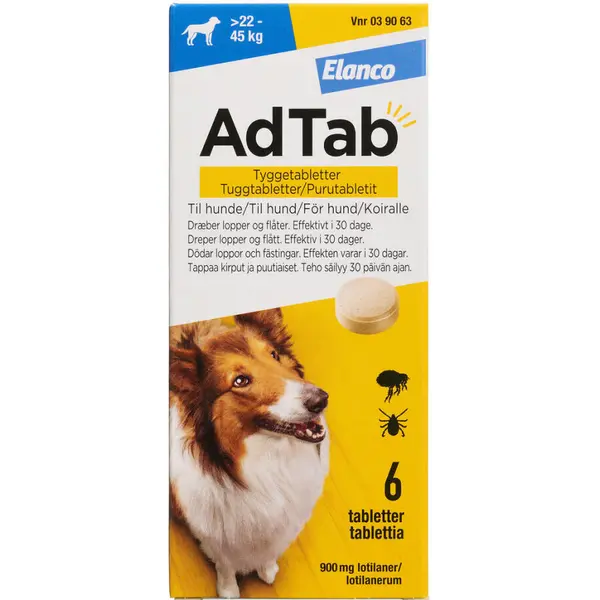 AdTab til hunde >22-45 kg 900