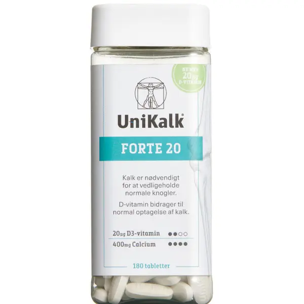 Unikalk Forte 20 180 stk