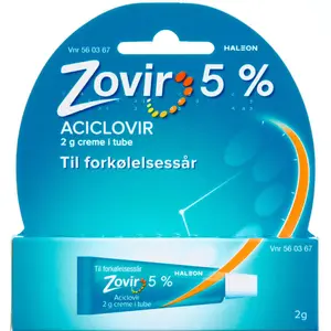 Zovir creme 2 g tube 
