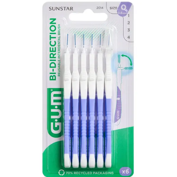 GUM Bi-Direction Mellemrumsbørster (0,6 mm)