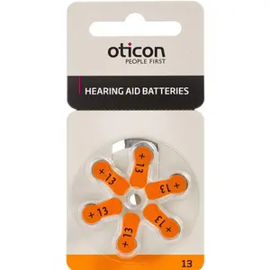 Oticon Zinc Air Batterier 6 stk. (+13)