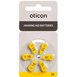 Oticon Zinc Air batterier 6 stk. (+10)