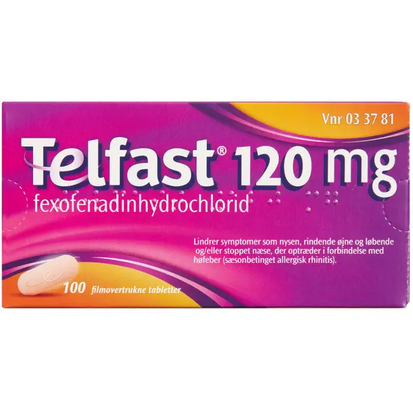 Telfast 120 mg 100 stk