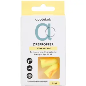 Apotekets Ørepropper SNR 22dB