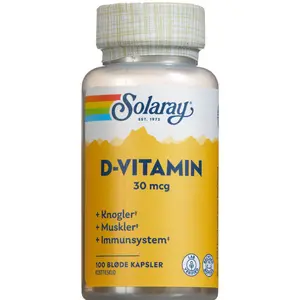 Solaray D-vitamin kapsler
