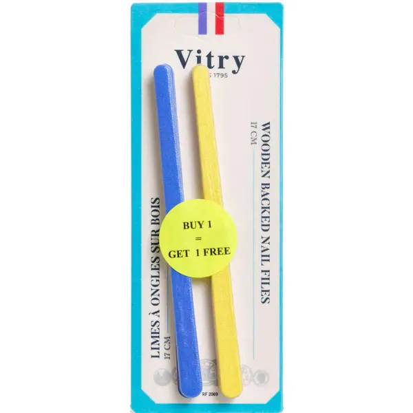 Vitry Træbeklædte Neglefile (17 cm)