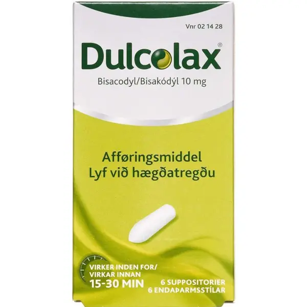 Dulcolax suppositorier 10 mg 6 stk