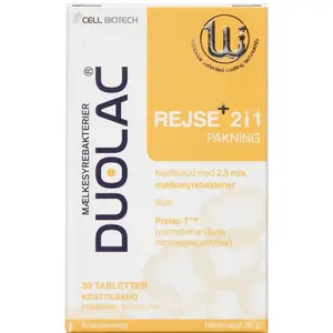 Duolac Rejse+ 2 i 1 med Prolac-T™ (30 stk)