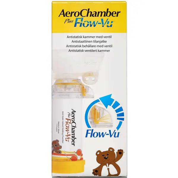 AeroChamber Plus Flow-Vu Spacer (m/medium maske)
