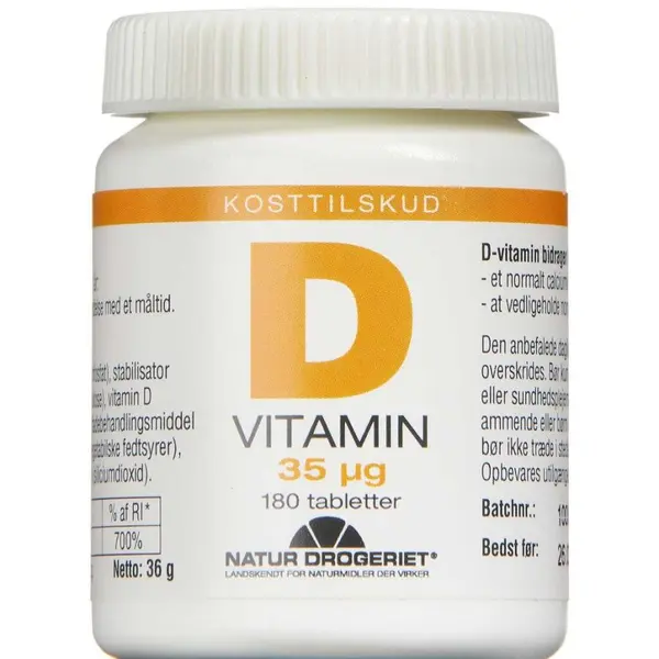 D3 vitamin 35 µg tabletter