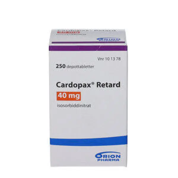 Cardopax Retard 40 mg 250 stk