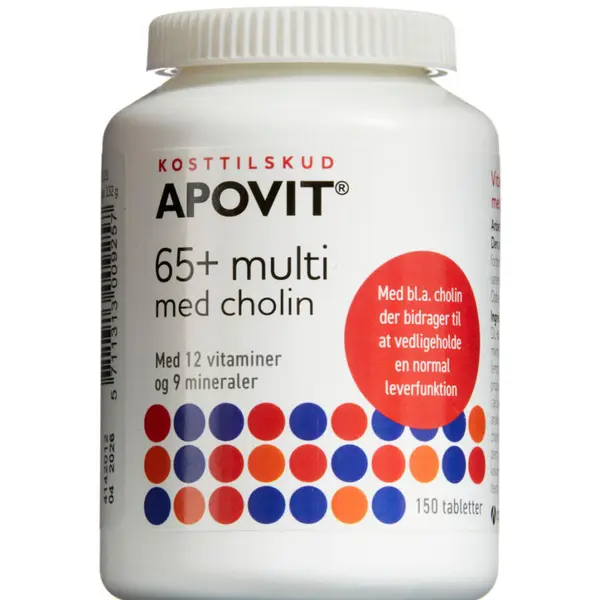 Apovit 65+ multi med cholin