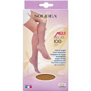 Solidea Miss Relax 100 Sheer Knæstrømpe (S/Camel)