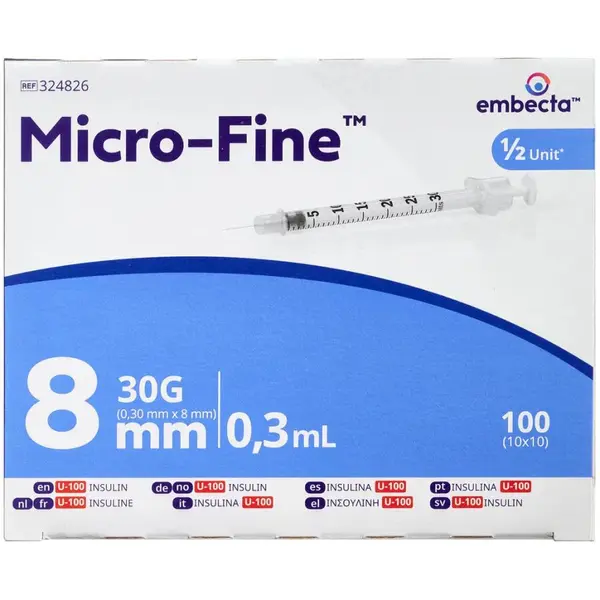 Embecta insulinsprøjte 0,3 ml
