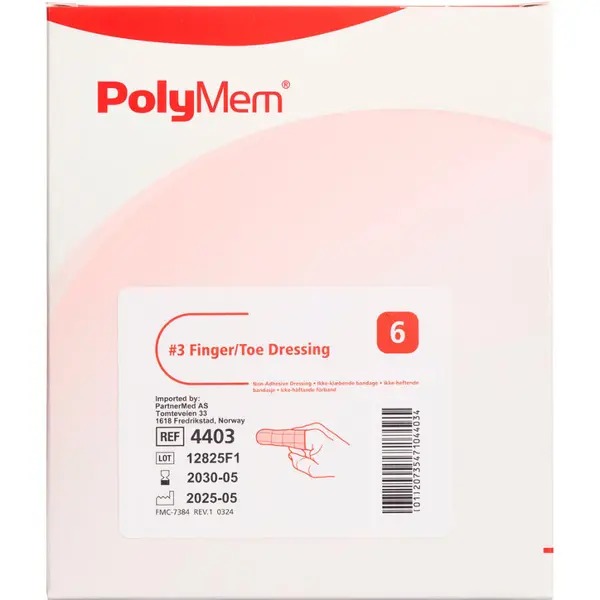 PolyMem Finger/Tå Skumbandage (L - 3)