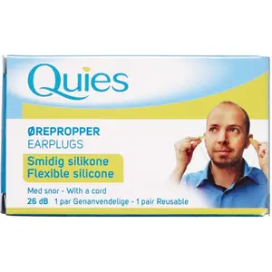 Quies Silikone Ørepropper (26 dB)