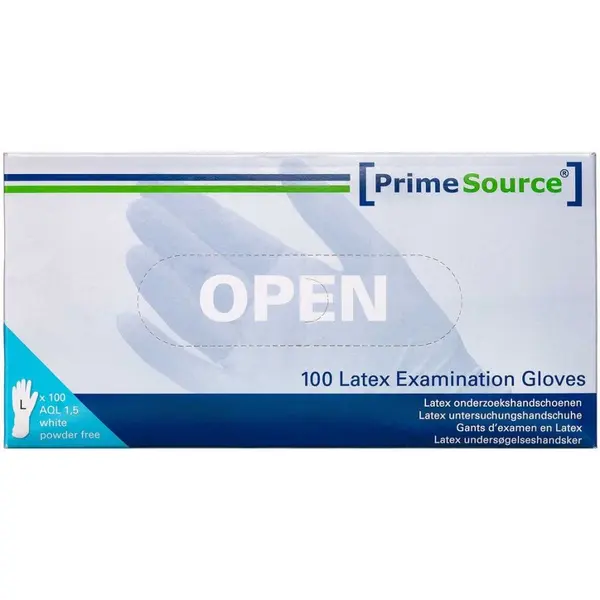 PrimeSource Latex Handsker u/pudder (L)