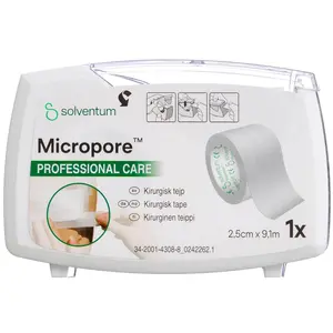 Micropore Hvid m/Dispenser