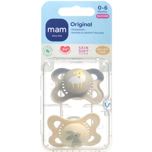 MAM Original Silk Teat Silikone Sut (0-6m)