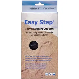 Easy Step Travel Support Cotton Knæ (Sort/5)