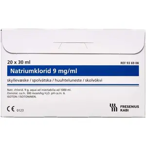 Natriumklorid isotonisk skyllevæske (20x30 ml)