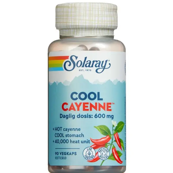 Solaray Cool Cayenne kapsler