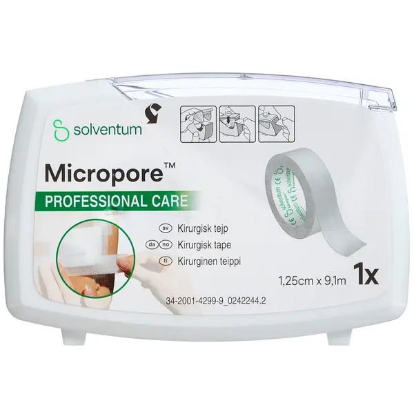 Micropore Hvid m. Dispenser