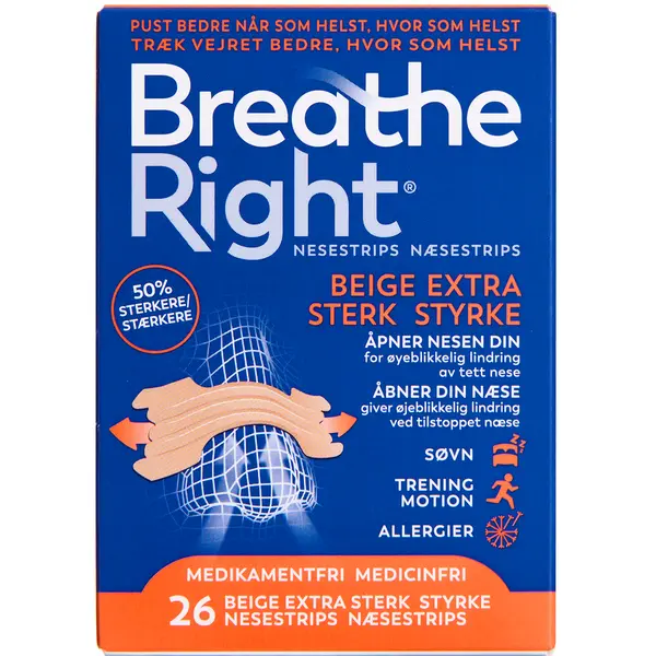 Breathe Right Ekstra Styrke
