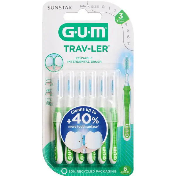 GUM Trav-ler Mellemrumsbørste (1,1 mm)