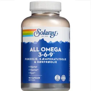 Solaray All Omega 3-6-9 Kapsler (90 stk.)