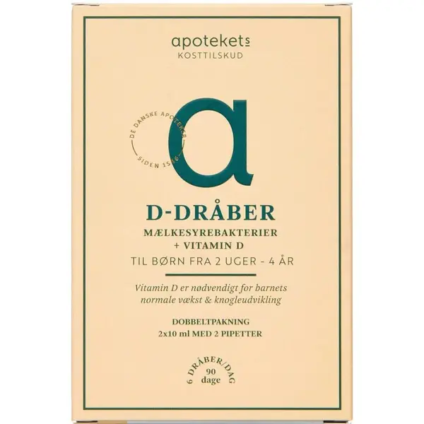 Apotekets D-dråber m. Mælkesyr