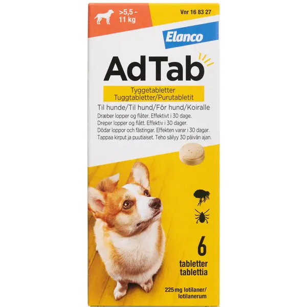 AdTab til hunde >5.5-11 kg 225